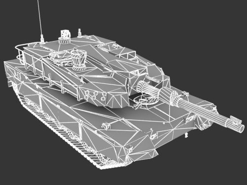 K 2 Black Panther  Low-poly 3D model_13