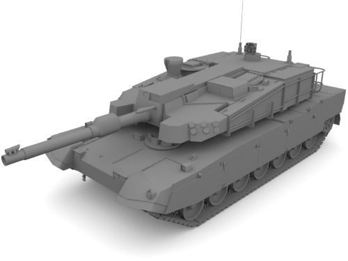 K 2 Black Panther  Low-poly 3D model_12