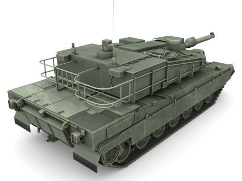 K 2 Black Panther  Low-poly 3D model_3