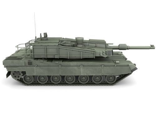 K 2 Black Panther  Low-poly 3D model_10