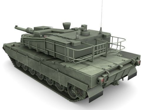 K 2 Black Panther  Low-poly 3D model_4