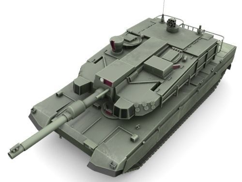 K 2 Black Panther  Low-poly 3D model_6