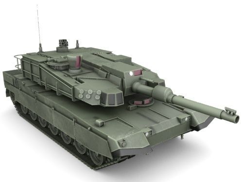 K 2 Black Panther  Low-poly 3D model_1