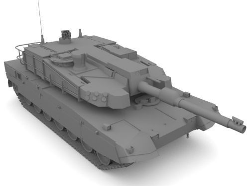 K 2 Black Panther  Low-poly 3D model_11