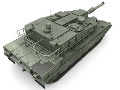 K 2 Black Panther  Low-poly 3D model_7