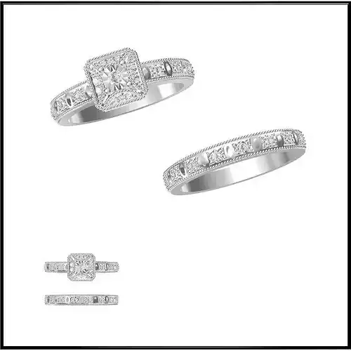 JCD Format Minimalist bridal set rings bridal set ring design
