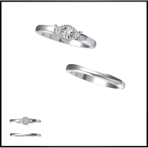 JCD Format Mens bridal set rings rhinoceros 3d jewelry design