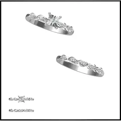 JCD Format Mens bridal set rings for sale 3dm jewelry files