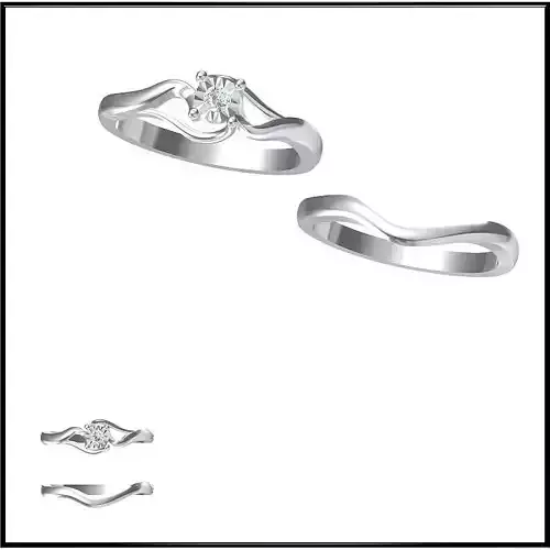 JCD Format Cheap bridal set rings ring cad