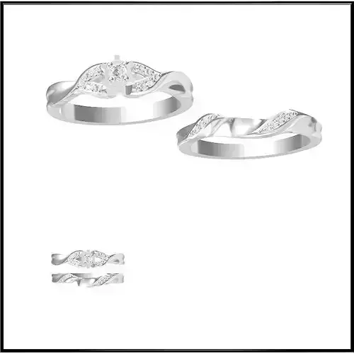 JCD Format Cheap bridal set rings jewelry cad programs