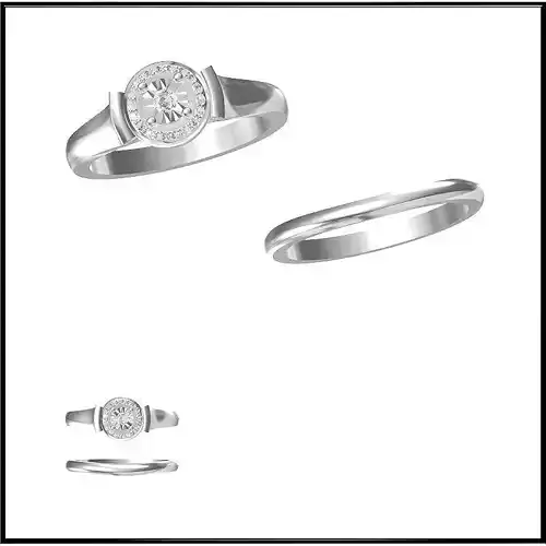 JCD Format Cheap bridal set rings jewelry cad