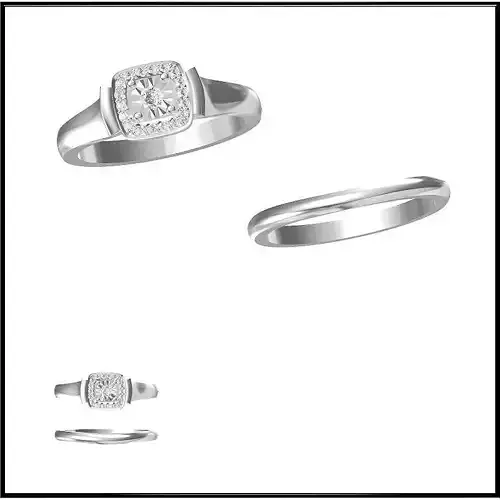 JCD Format Cheap bridal set rings jewelcad