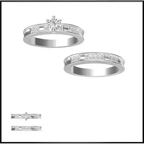 JCD Format Cheap bridal set rings cad cam jewelry
