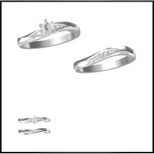 JCD Format Bridal set rings for women types of jewelry files