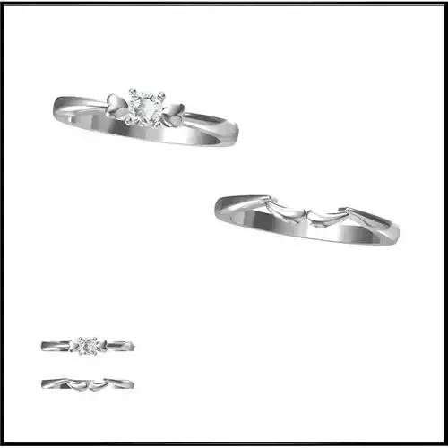 JCD Format Bridal set rings for women for sale 3dm jewelry files