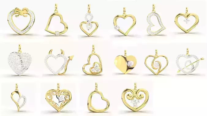DIAMOND HEART PENDANT COLLECTION