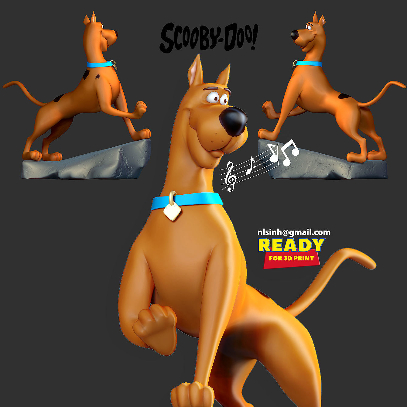 Scooby Doo 3D print model_1
