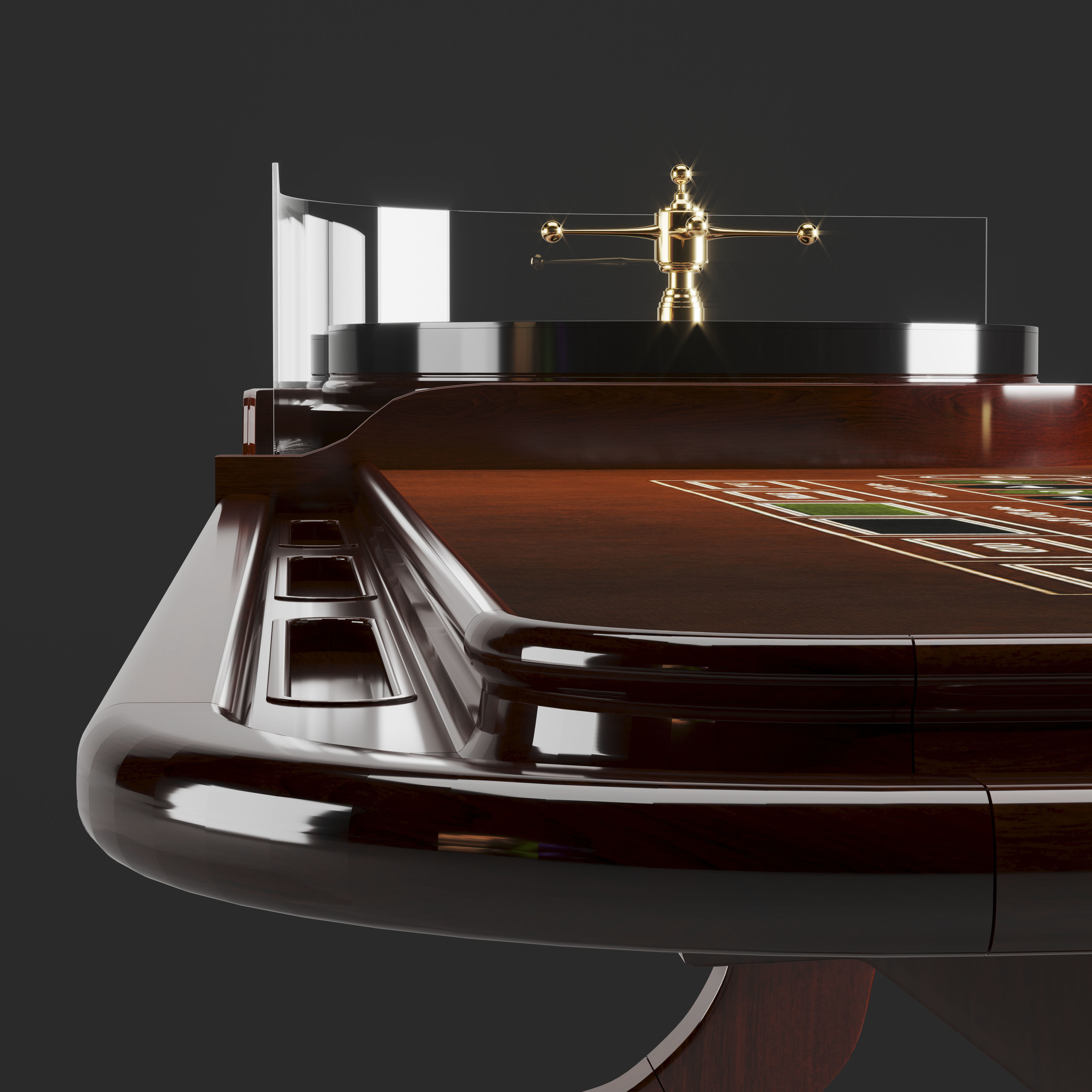 casino roulette table  3D model_7