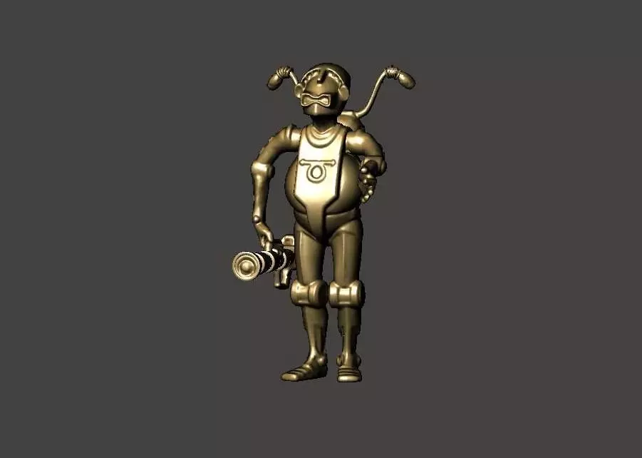 Humbot robot from Atlantic Galaxy series 3D print model