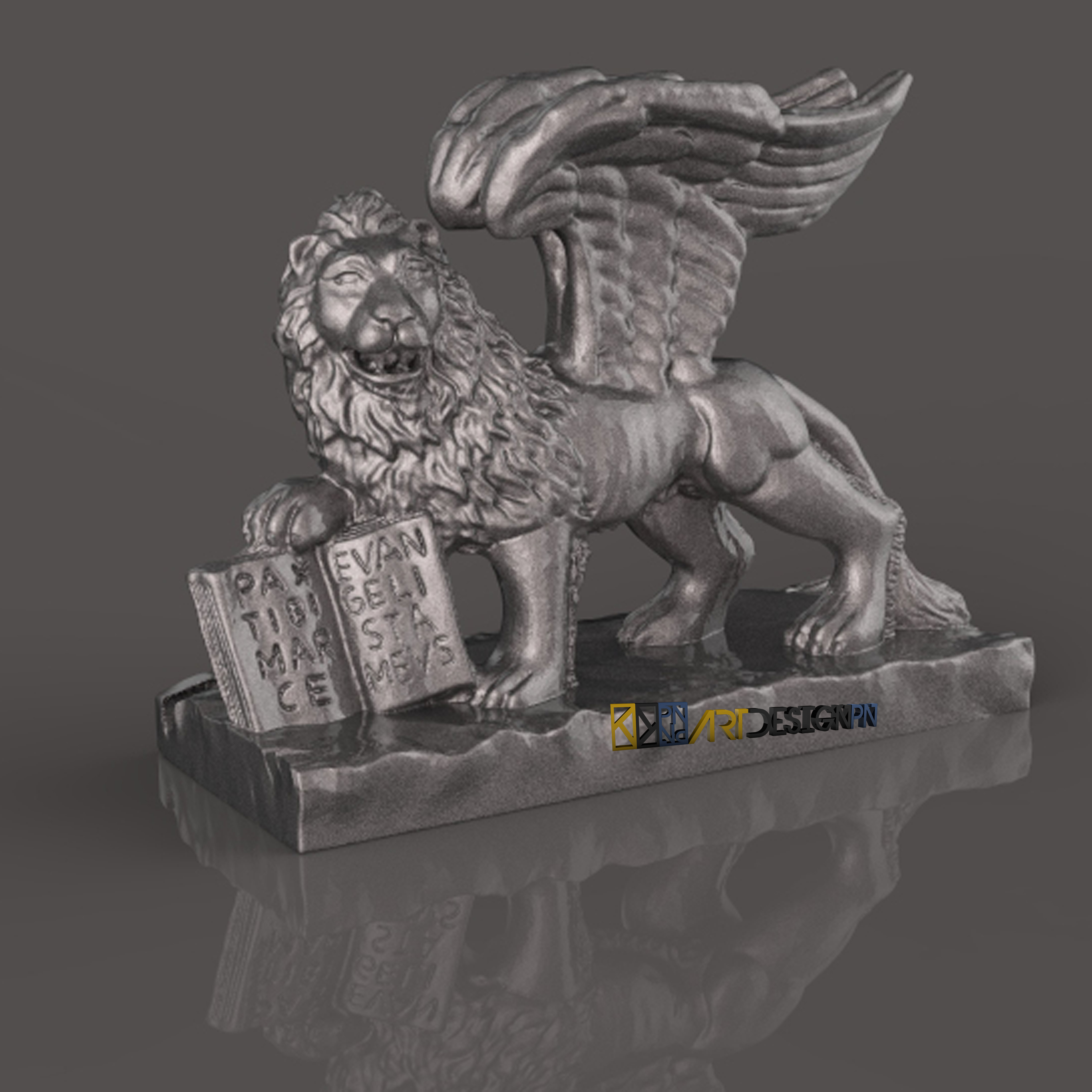 Leone alato Venezia - Winged lion Venice 3D print model_1