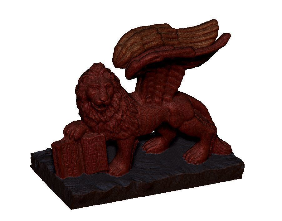 Leone alato Venezia - Winged lion Venice 3D print model_2