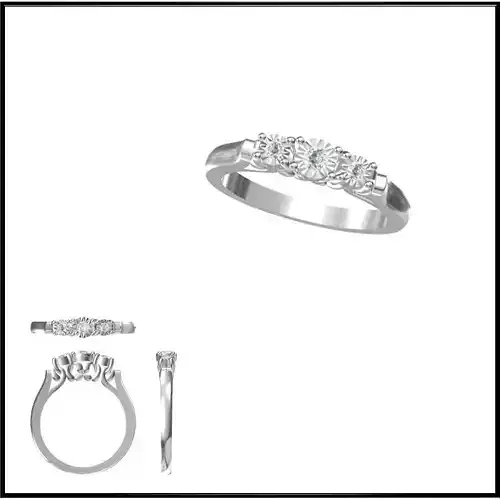 JCD Format Vintage three stone ring rings jewellery design