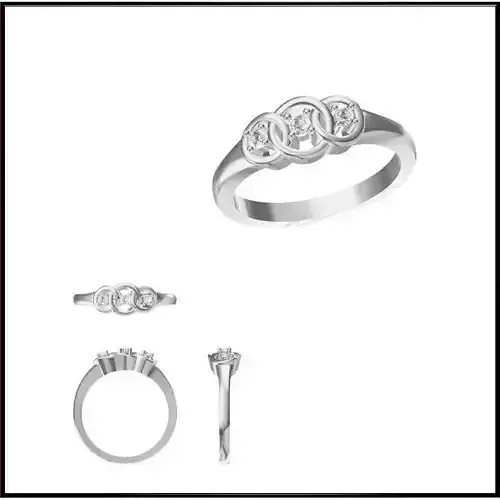 JCD Format  JCD Format  Diamond three stone ring rings jewelry 