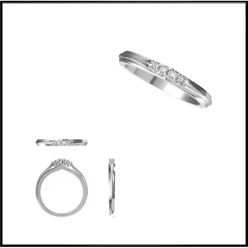 JCD Format Diamond three stone ring rings cad ring design