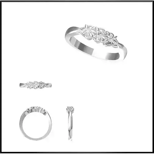 JCD Format  Diamond three stone ring rings 3design price