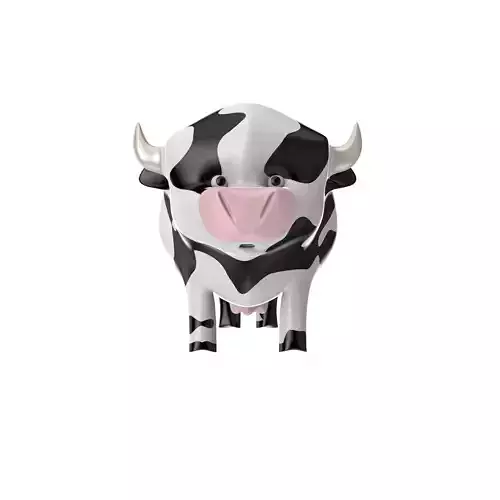 Cow toy Free low-poly 3D model