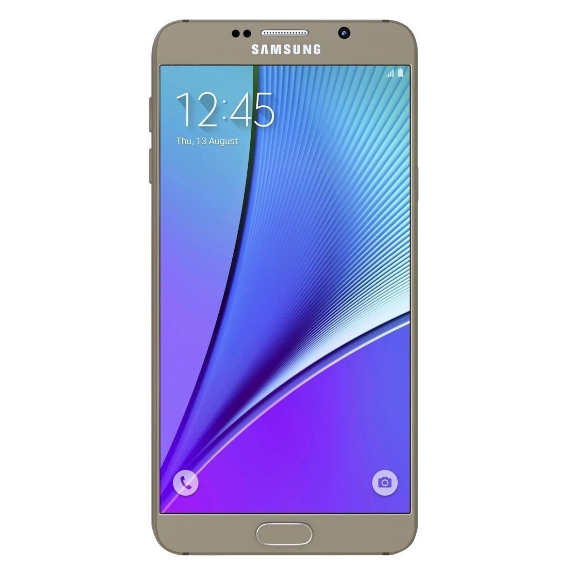 Samsung Galaxy Note 5 Gold Platinum 3D model_4