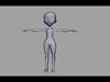 Low Poly 3D model of a girl Low-poly 3D model_1