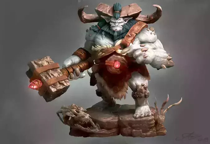 Ogre Bugbear WOW Fanart 3D print model