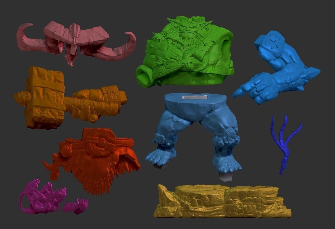 Ogre Bugbear WOW Fanart 3D print model_3