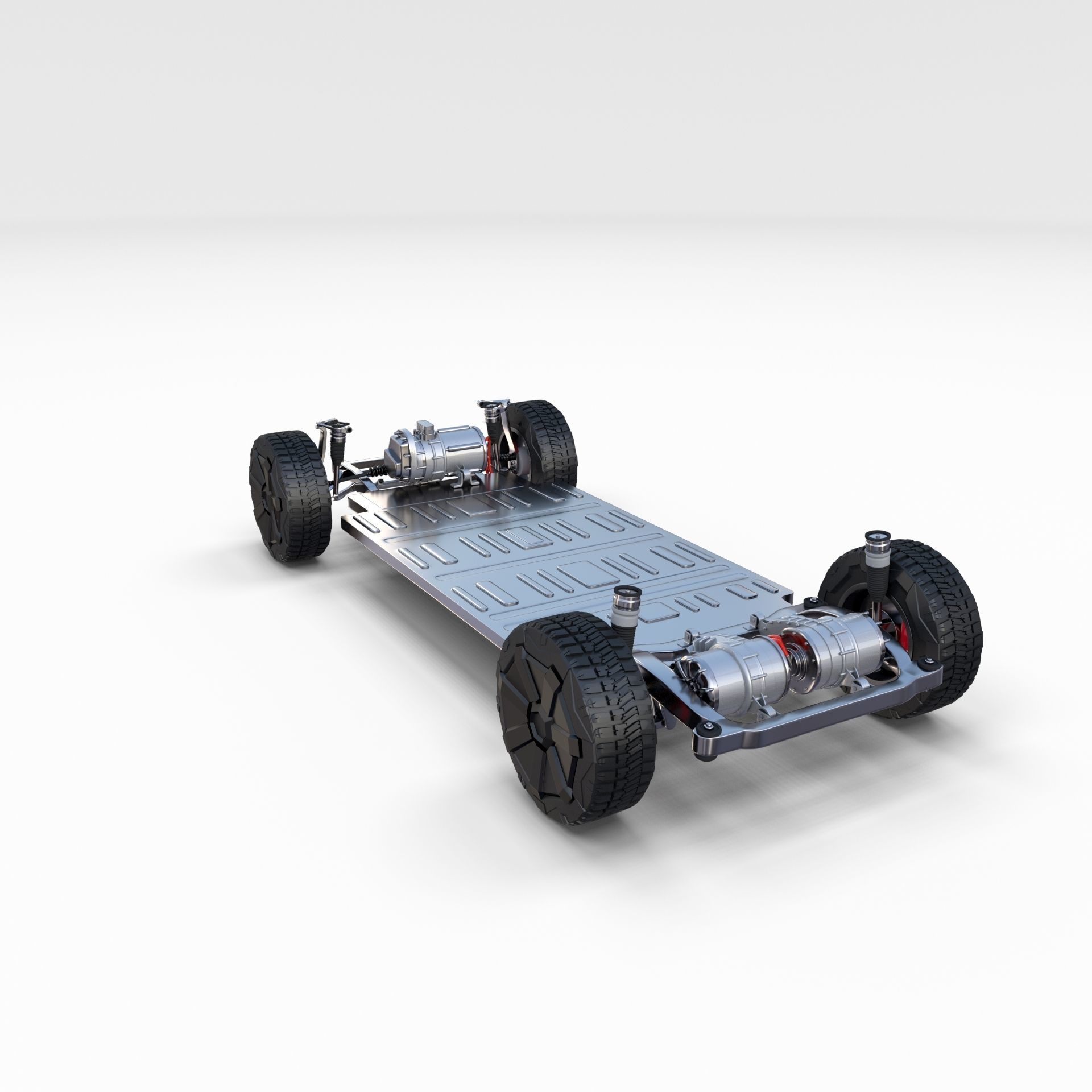 Tesla Cybertruck Chassis 3D model_7