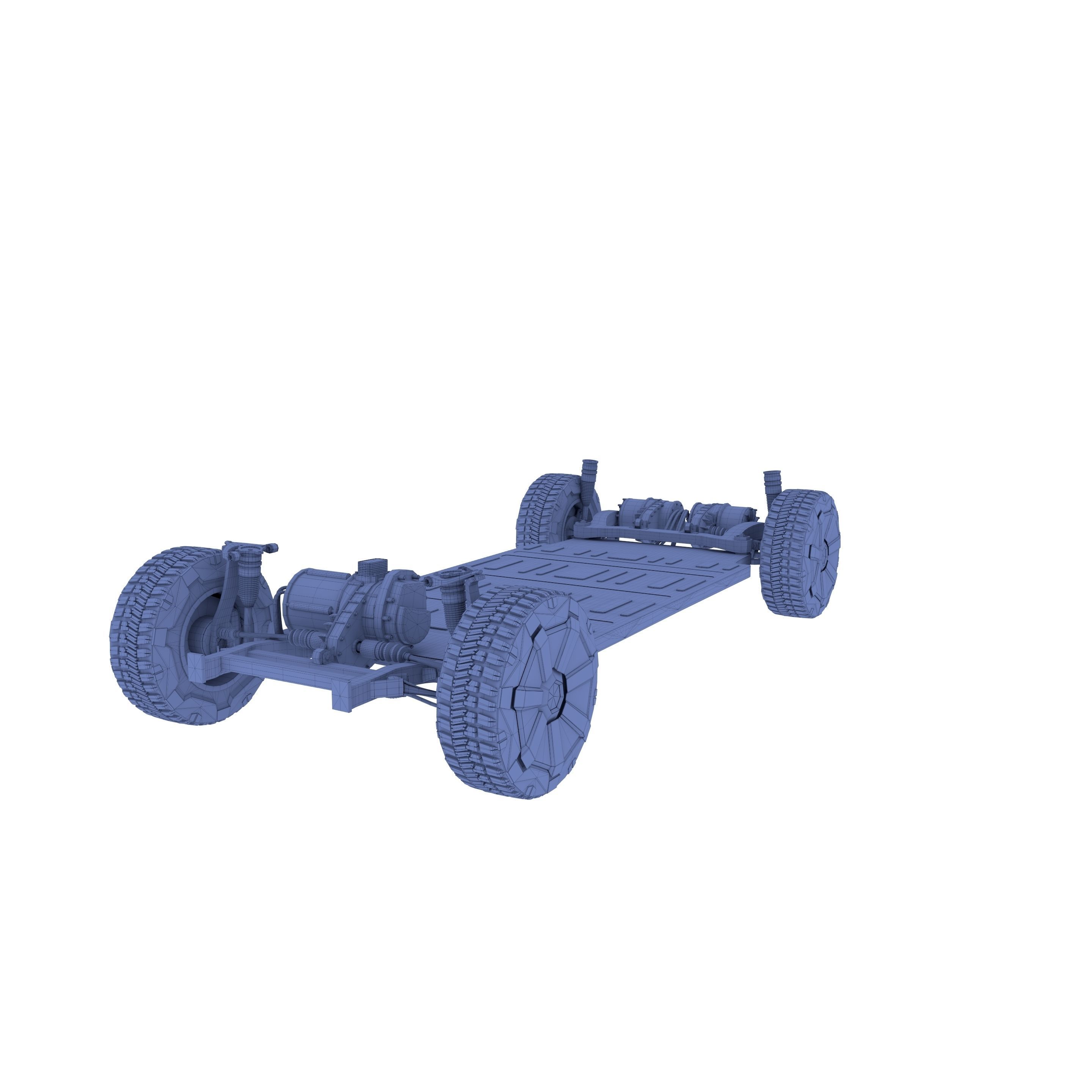 Tesla Cybertruck Chassis 3D model_16