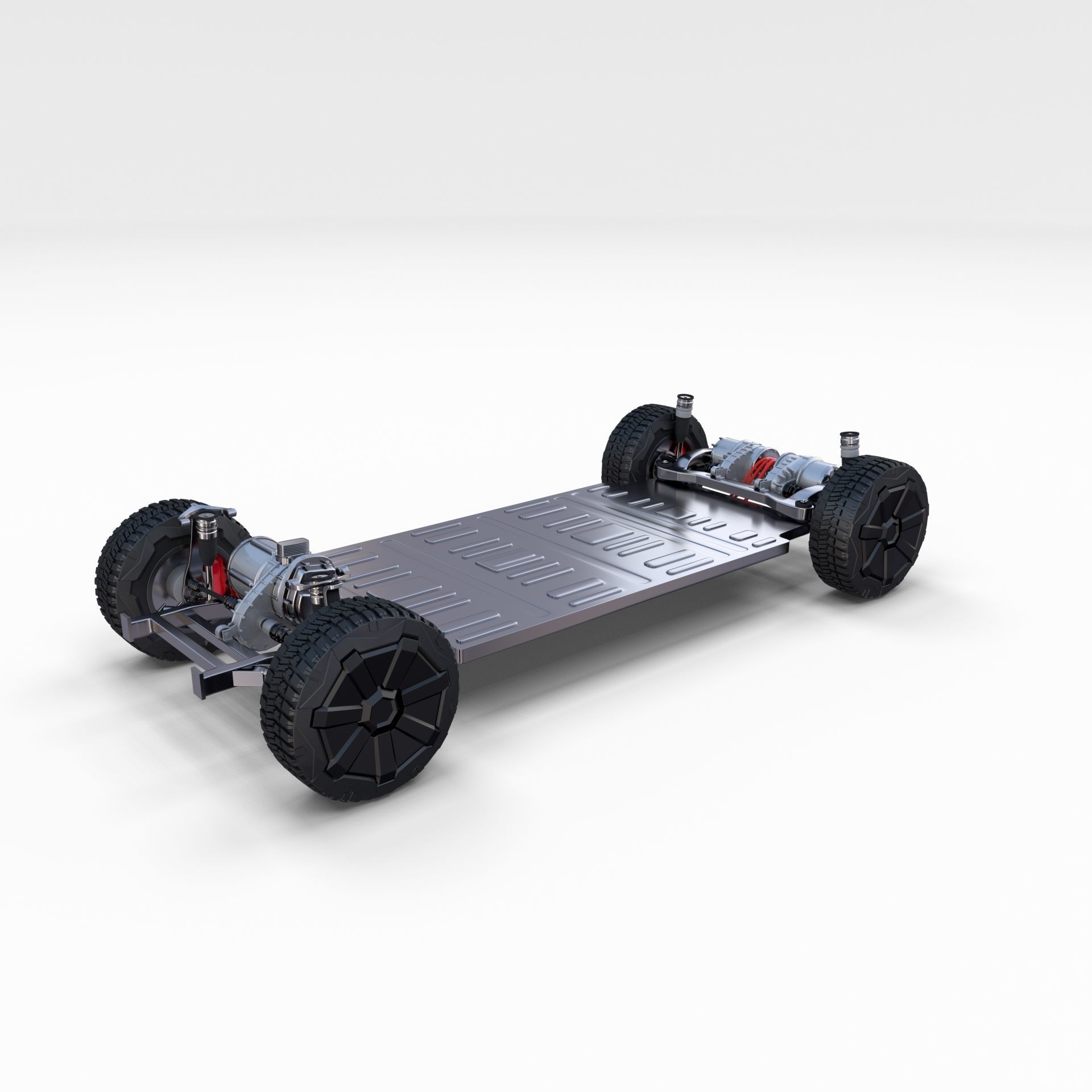 Tesla Cybertruck Chassis 3D model_6