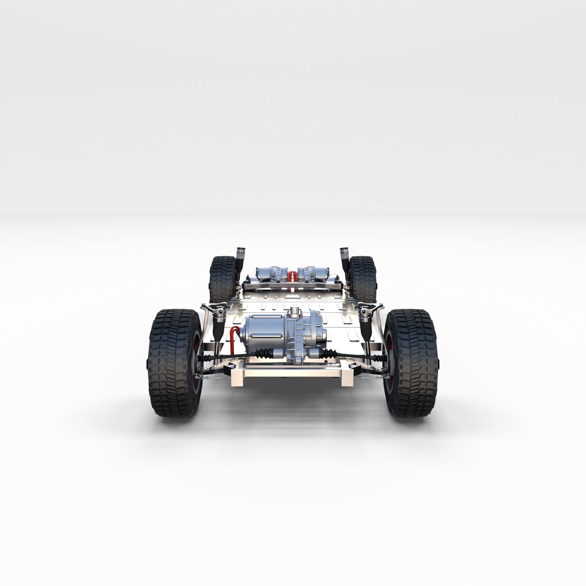 Tesla Cybertruck Chassis 3D model_1