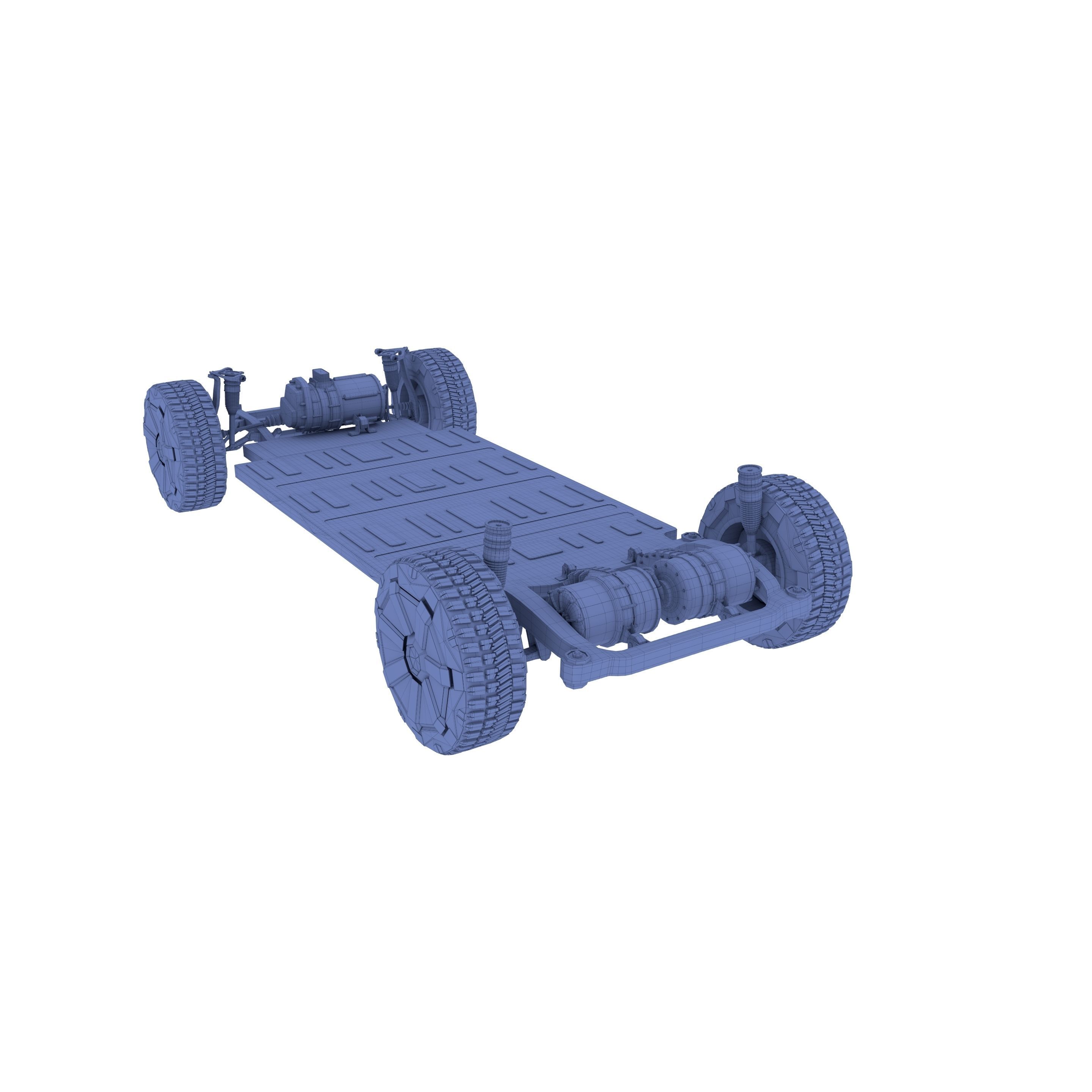 Tesla Cybertruck Chassis 3D model_27