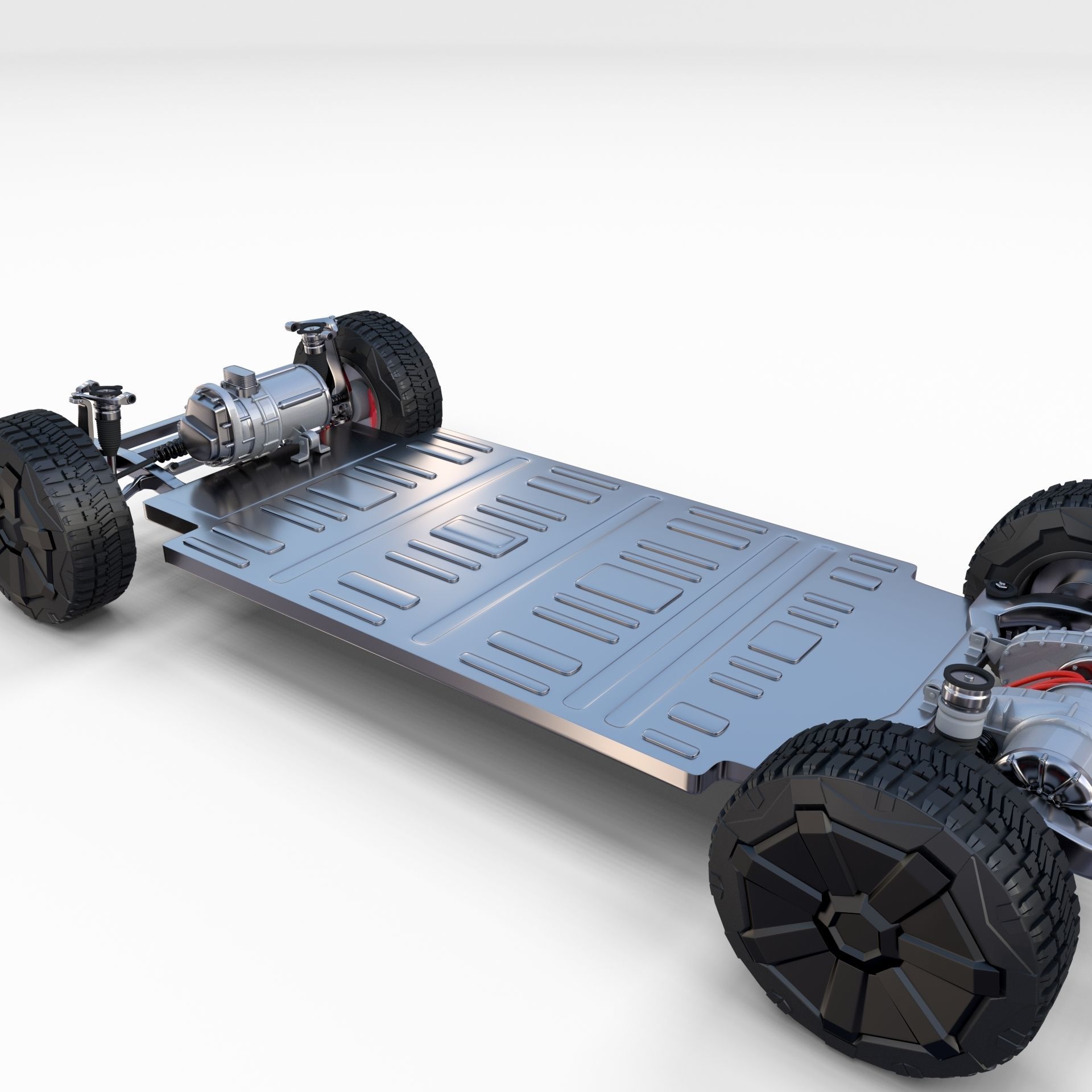 Tesla Cybertruck Chassis 3D model_12