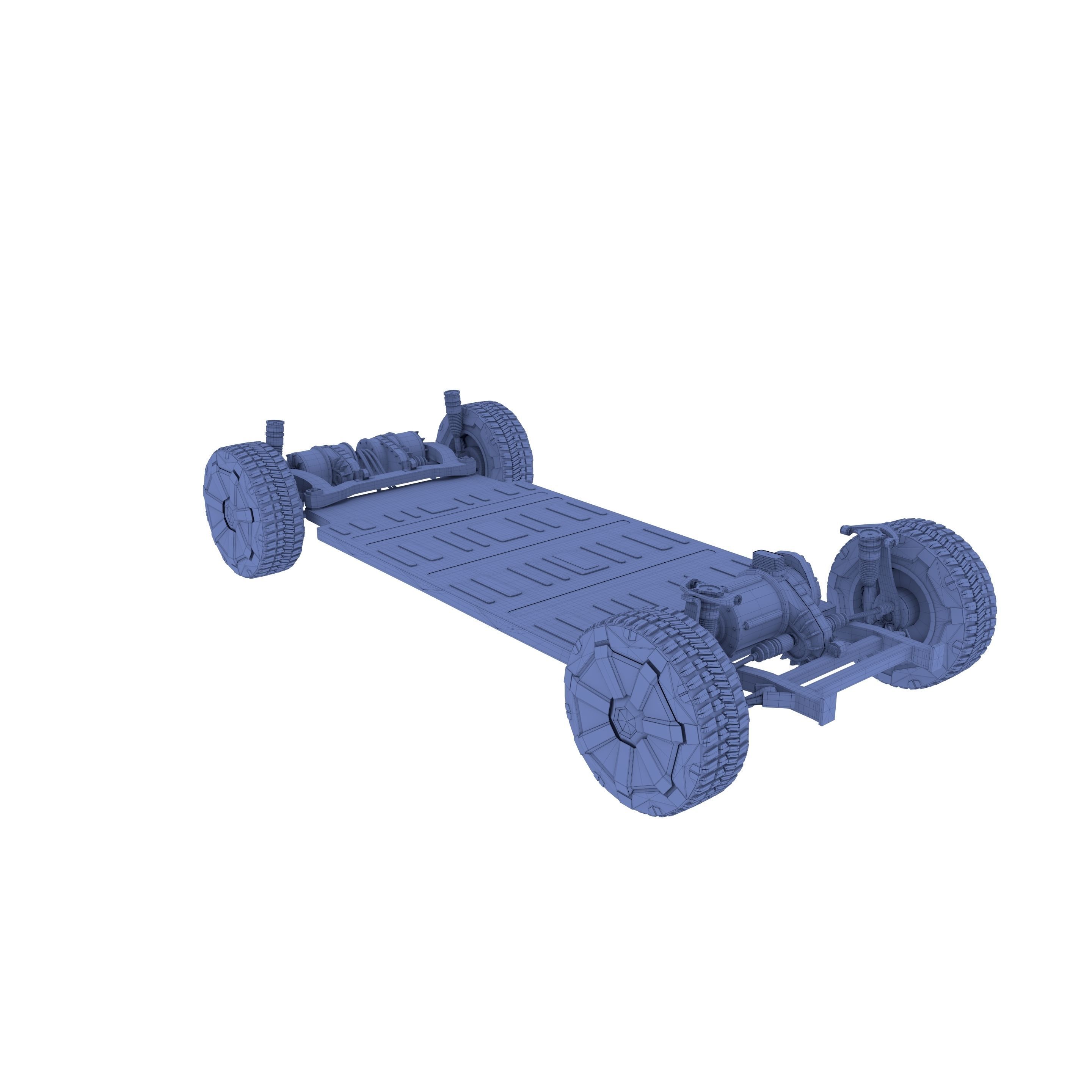 Tesla Cybertruck Chassis 3D model_21