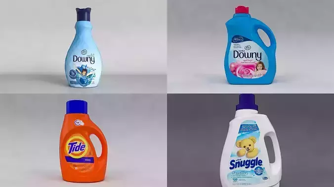 Detergent Bottles 3D Model Collection