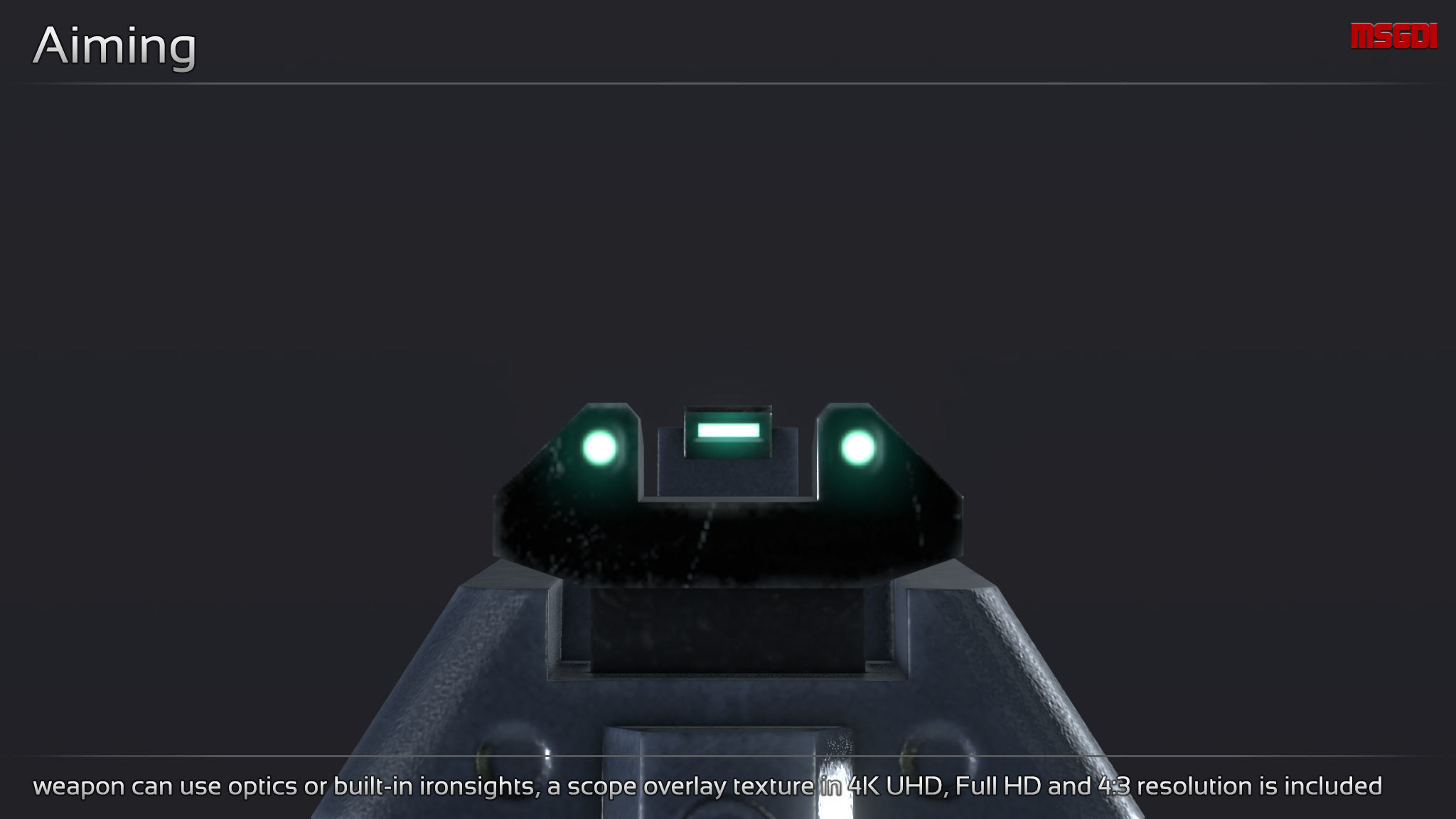 Scifi Pistol NKK 27 Low-poly 3D model_7