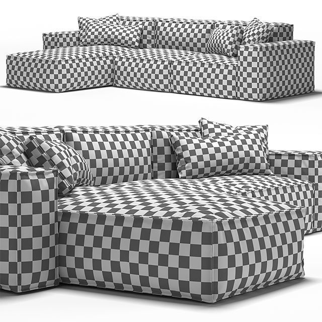 Roveconcepts Porter Sectional Sofa 3D model_2