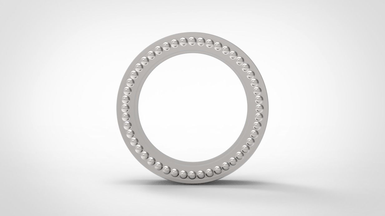 Wedding bands double row with diamonds 3D print model 3D model_3