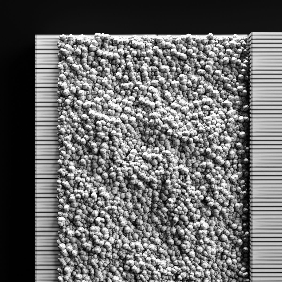 Vertical garden and planks 2 3D model_2