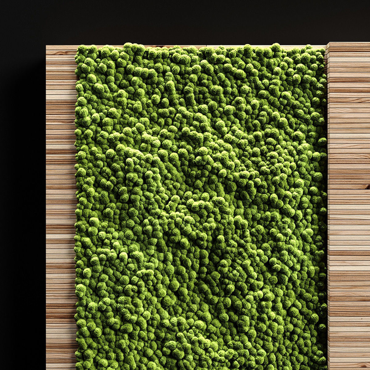 Vertical garden and planks 2 3D model_1