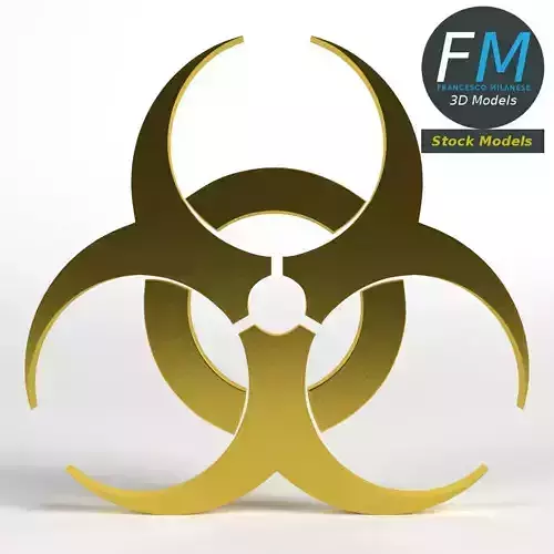 Biohazard symbol 3D model