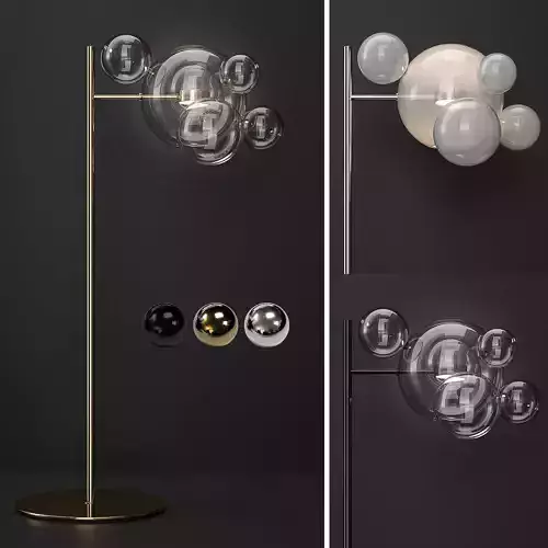 Floor lamp Giopato and Coombes Bolle 6 bubbles 3D model
