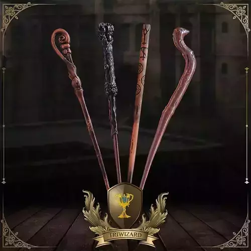 Triwizard Tournament Wand Collection - Harry Potter 3D print model
